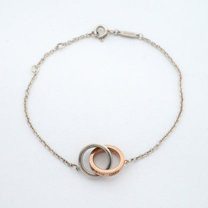 Tiffany & Co Bracelet Interlocking 925 Sterling Silver Gold Rubedo — view 3