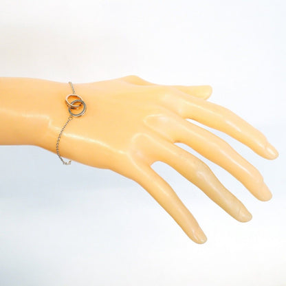 Tiffany & Co Bracelet Interlocking 925 Sterling Silver Gold Rubedo — view 9