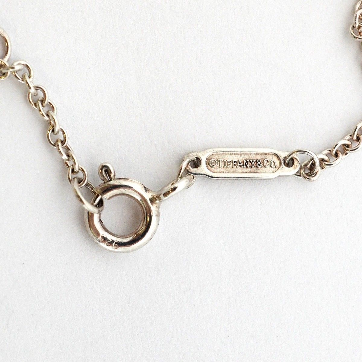 Tiffany & Co Bracelet Interlocking 925 Sterling Silver Gold Rubedo — view 4