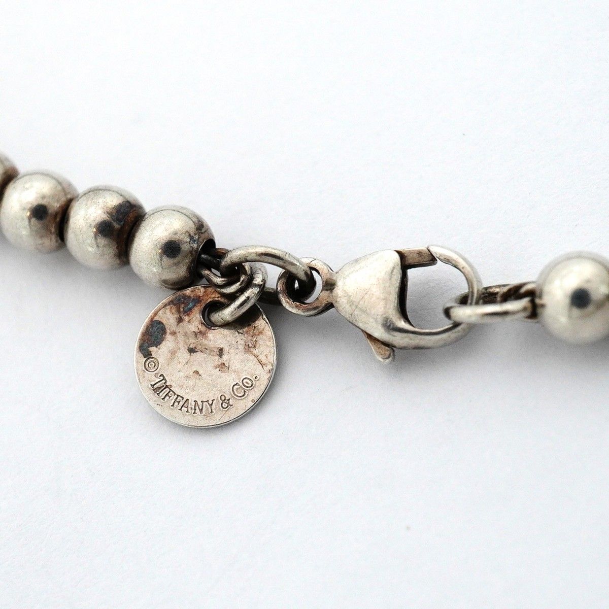 Tiffany & Co Bracelet Return to Heart Ball Chain 925 Sterling Silver Blue — view 4