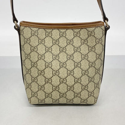 Gucci Shoulder Bag GG Supreme Nano Bucket Brown Gold — view 8