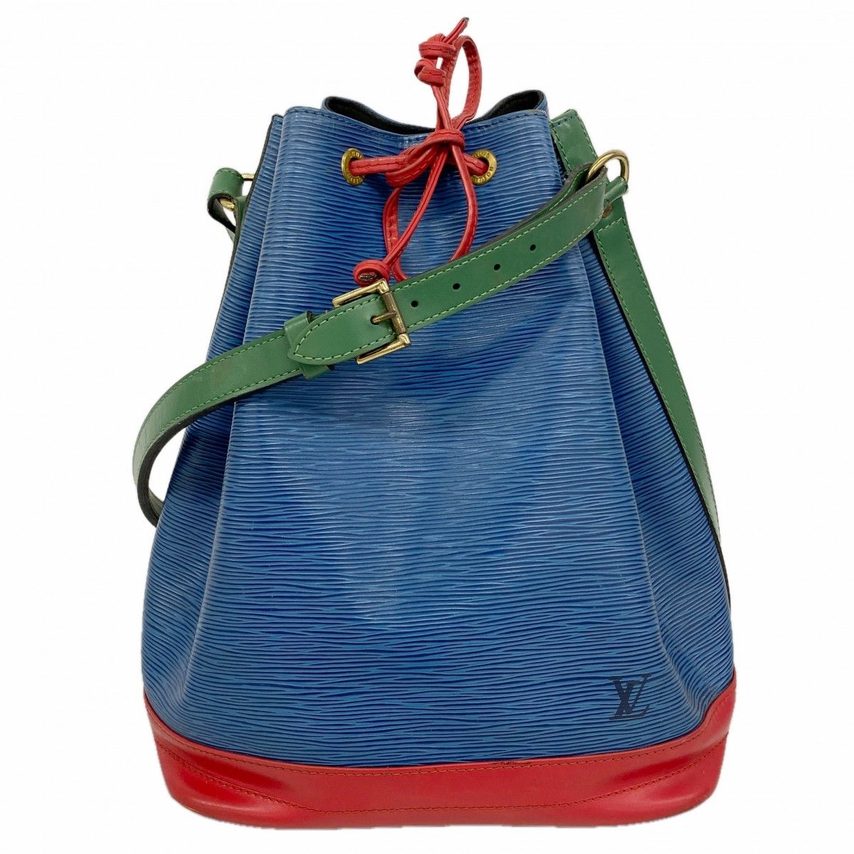 Louis Vuitton Shoulder Bag Epi Noe Toledo Blue Castilian Red Borneo Green
