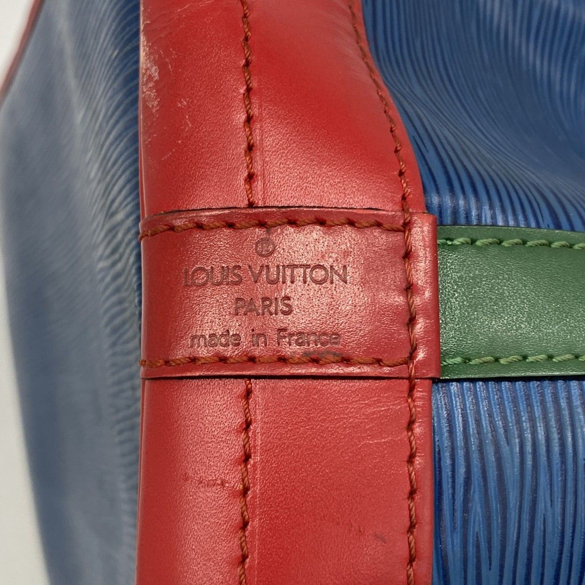 Louis Vuitton Shoulder Bag Epi Noe Toledo Blue Castilian Red Borneo Green — view 5