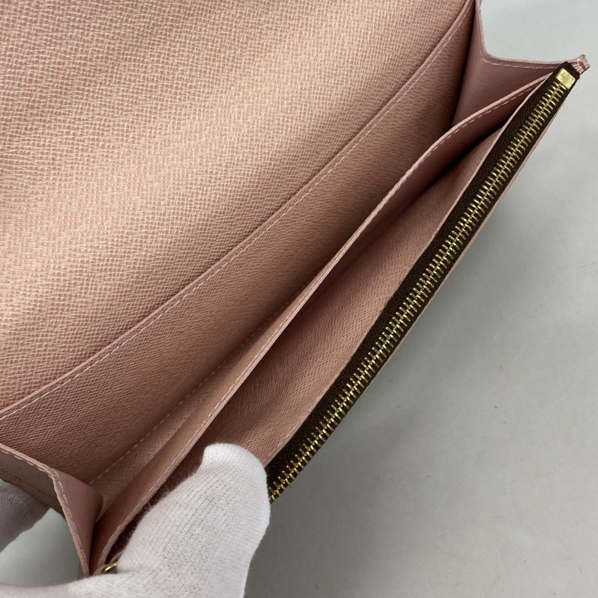 Louis Vuitton Wallet Damier Portefeuille Kaisa Rose Velours — view 3