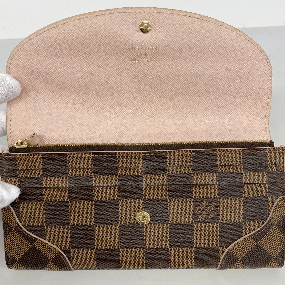 Louis Vuitton Wallet Damier Portefeuille Kaisa Rose Velours — view 8