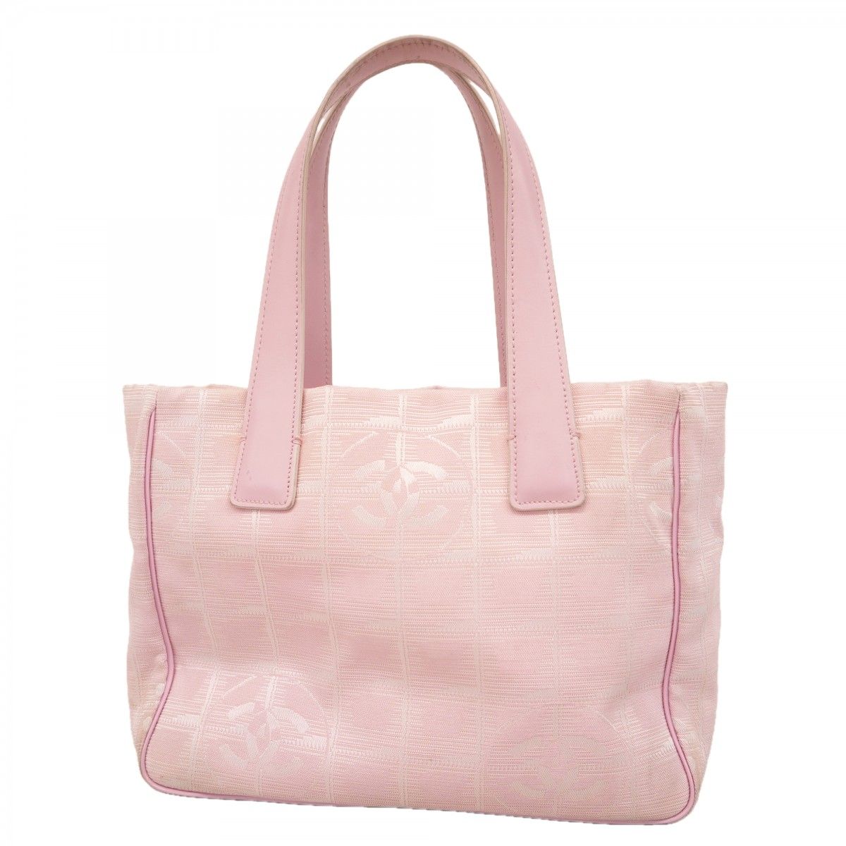 Chanel Tote New Travel Nylon Pink Champagne Gold