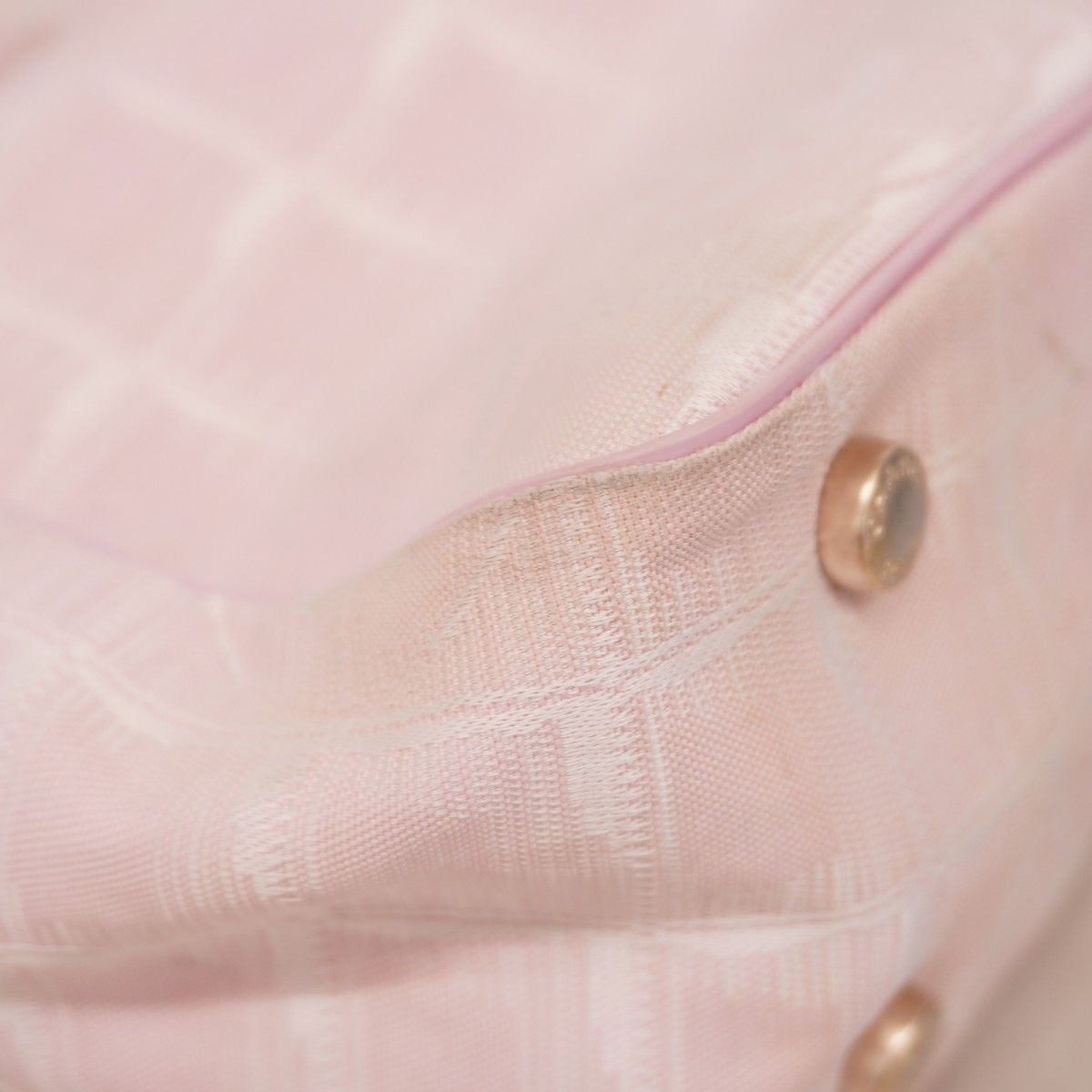 Chanel Tote New Travel Nylon Pink Champagne Gold — view 8