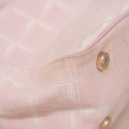 Chanel Tote New Travel Nylon Pink Champagne Gold — view 8