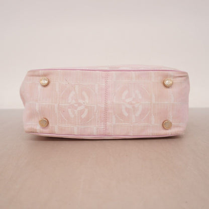 Chanel Tote New Travel Nylon Pink Champagne Gold — view 3