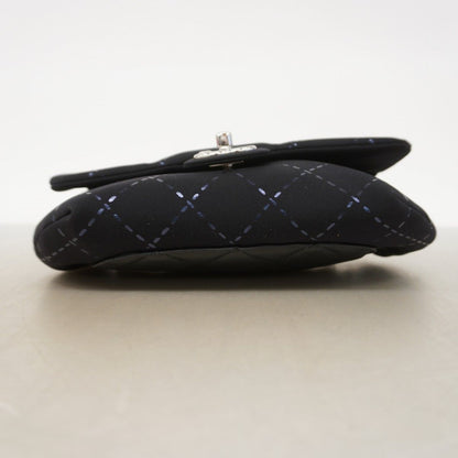 Chanel Waist Bag Jersey Black Silver — view 3