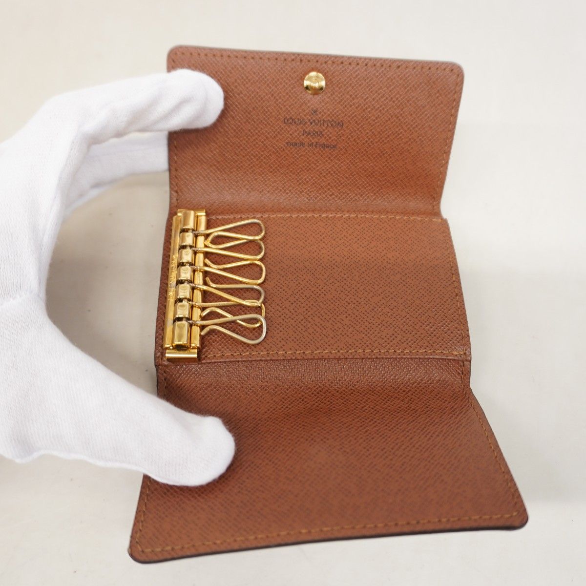 Louis Vuitton Key Case Monogram Multicles 6 Brown Key Holder — view 3