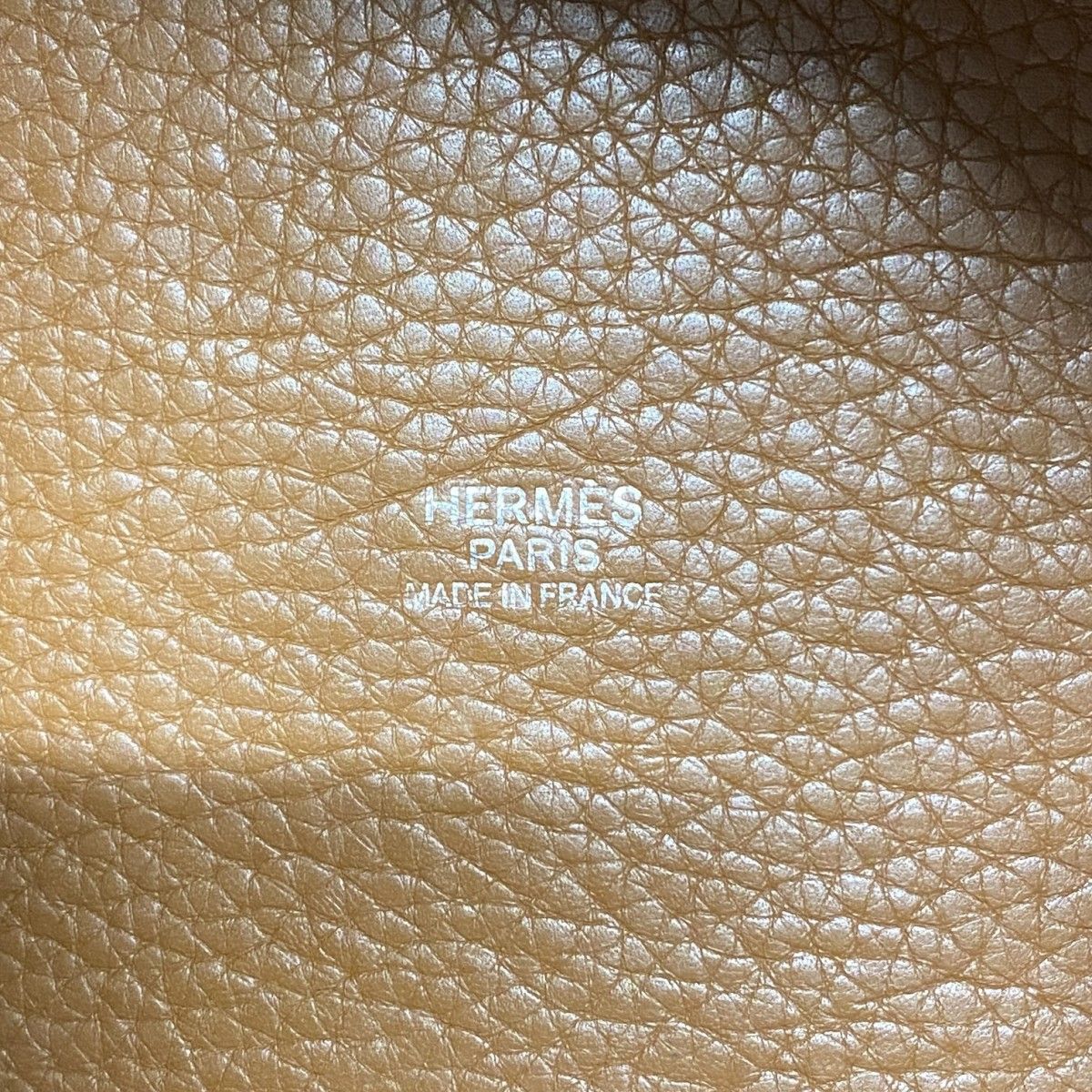 Hermes Handbag Picotin Lock PM Taurillon Clemence Gold Silver — view 5