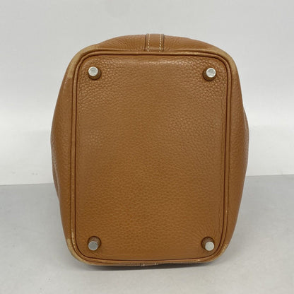 Hermes Handbag Picotin Lock PM Taurillon Clemence Gold Silver — view 3