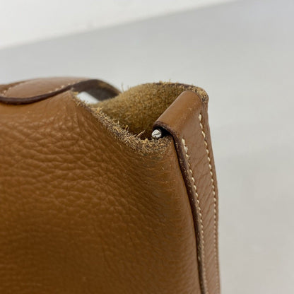 Hermes Handbag Picotin Lock PM Taurillon Clemence Gold Silver — view 7