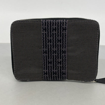 Hermes Coin Case Her Line Purse PM Canvas Gray Silver — view 8