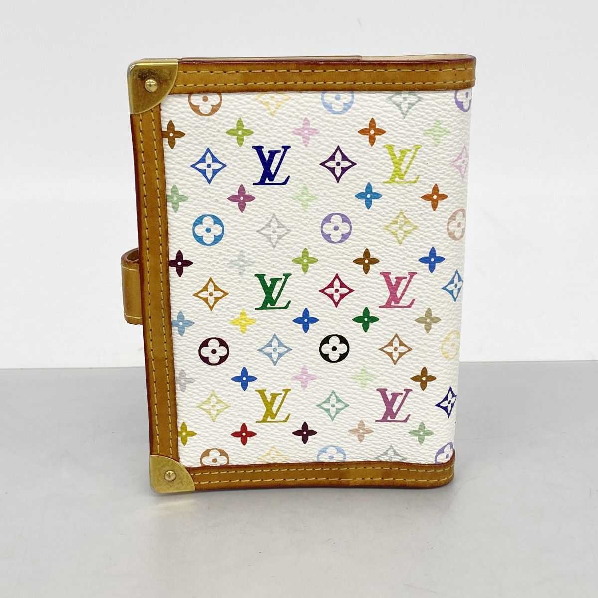 Louis Vuitton Notebook Cover Monogram Multicolor Agenda PM Blanc — view 9
