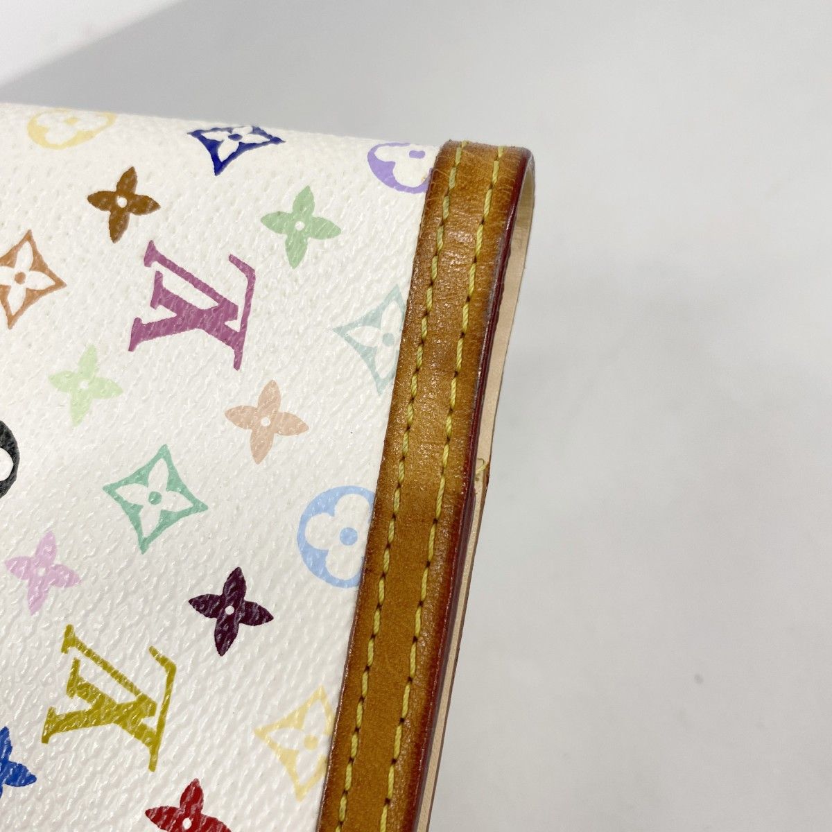 Louis Vuitton Notebook Cover Monogram Multicolor Agenda PM Blanc — view 7