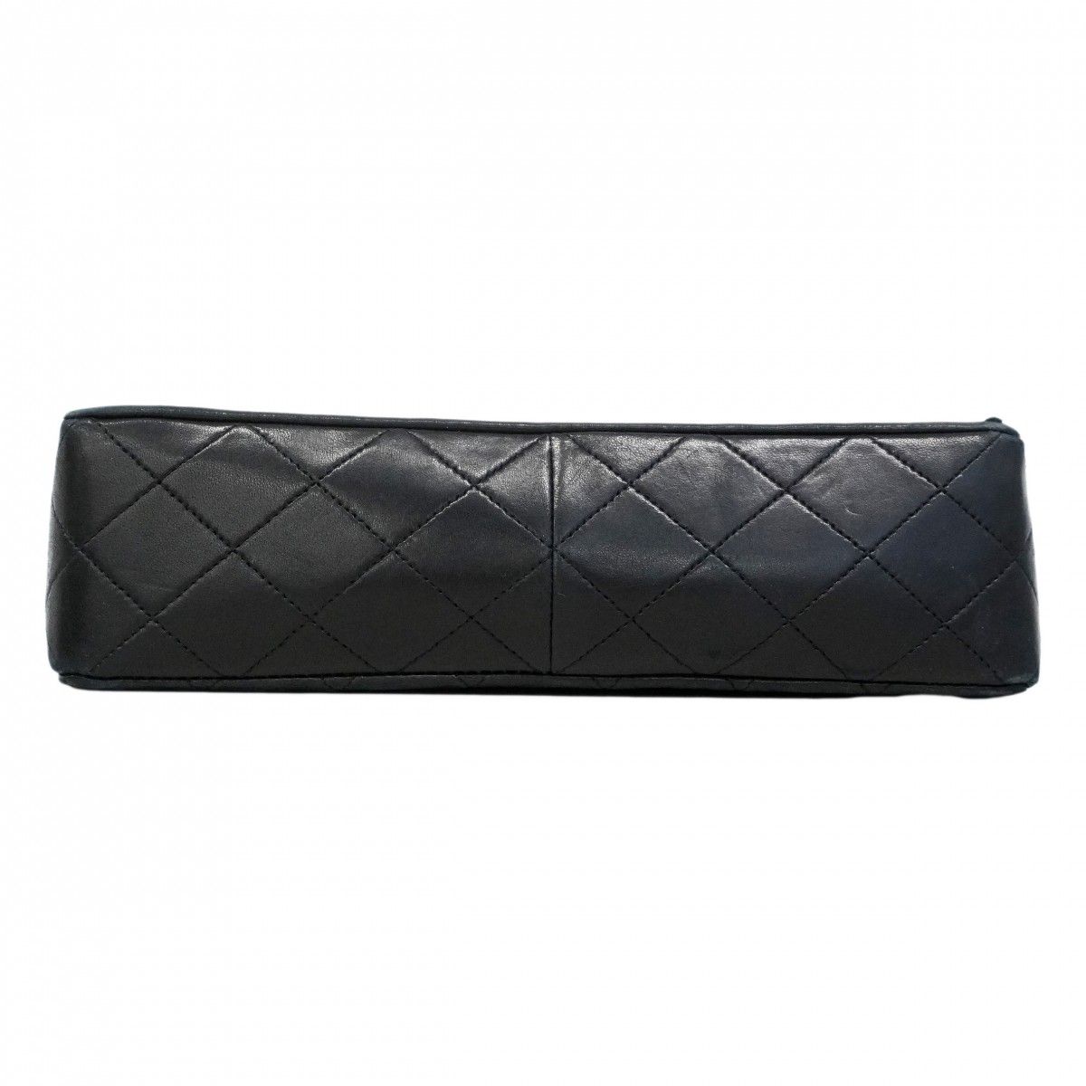 Chanel Shoulder Bag Quilted Lambskin Black Gold — view 3