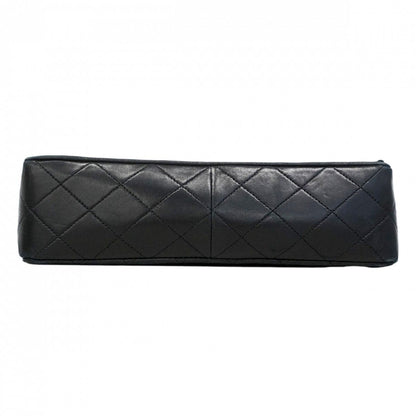 Chanel Shoulder Bag Quilted Lambskin Black Gold — view 3