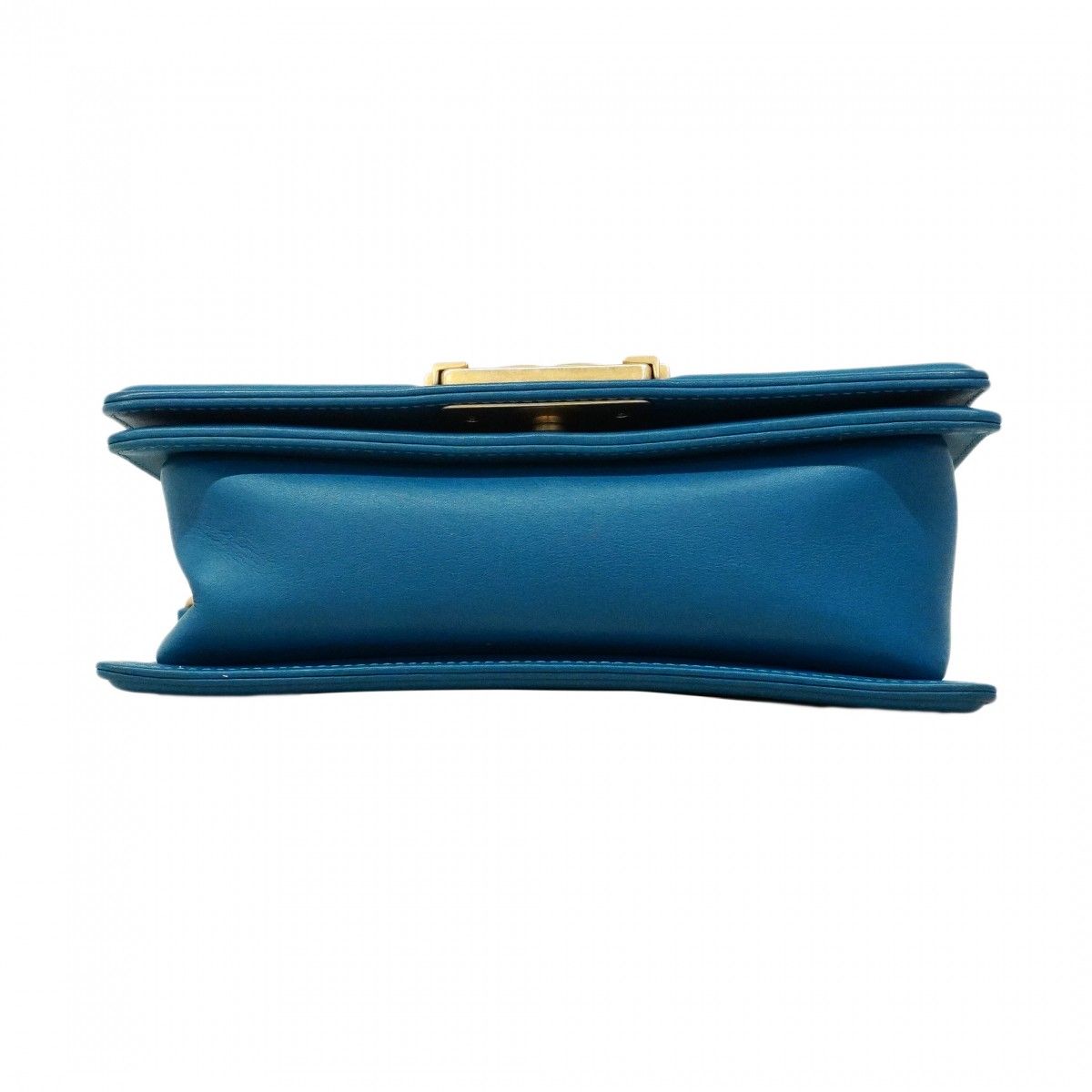 Chanel Shoulder Bag Body Stitch Lambskin Blue Chien Pants Gold — view 3