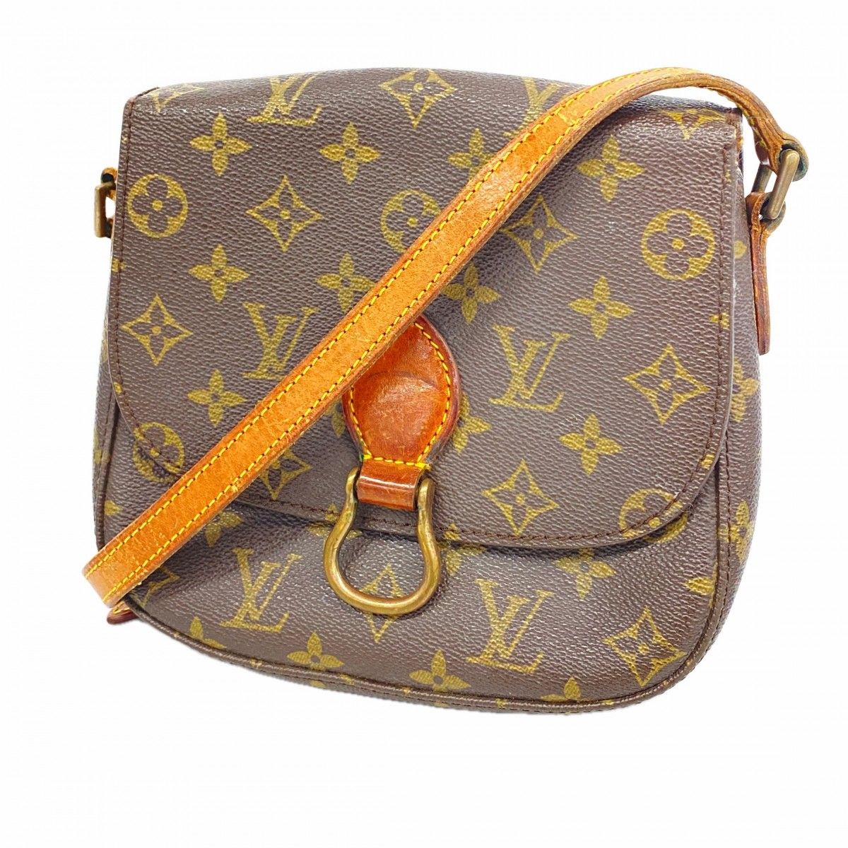Louis Vuitton Shoulder Bag Monogram Mini Saint Cloud Brown