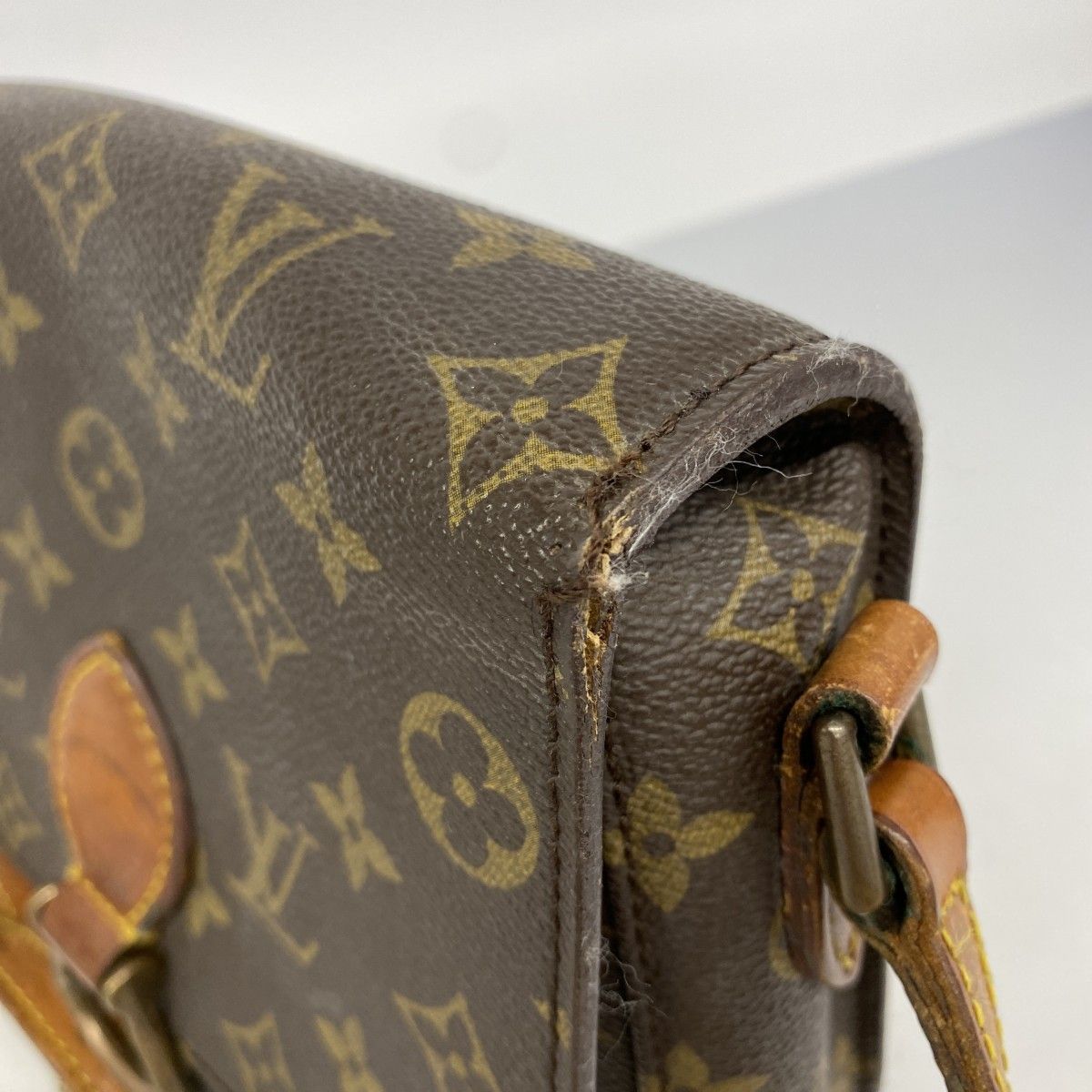 Louis Vuitton Shoulder Bag Monogram Mini Saint Cloud Brown — view 6