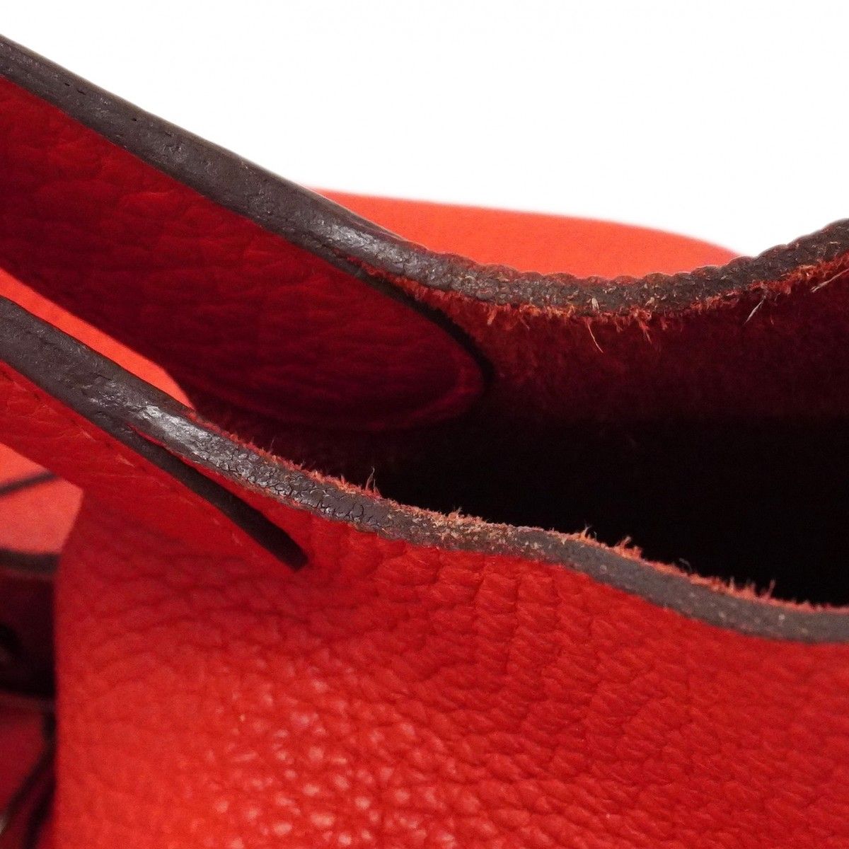 Hermes Handbag Picotin Lock GM Taurillon Clemence Rouge Casac Silver — view 9