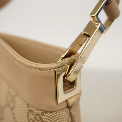Gucci Shoulder Bag GG Canvas Beige Champagne Gold — view 7