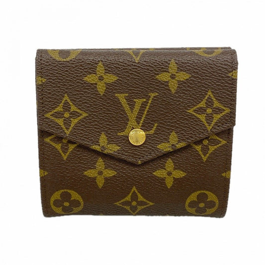 Louis Vuitton Trifold Wallet Monogram Porte-Monnaie Billets Cult Cles Brown