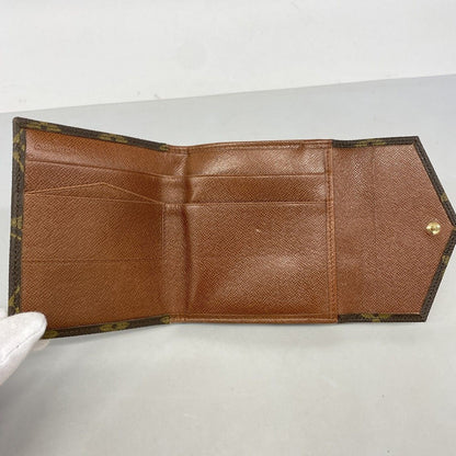 Louis Vuitton Trifold Wallet Monogram Porte-Monnaie Billets Cult Cles Brown — view 3