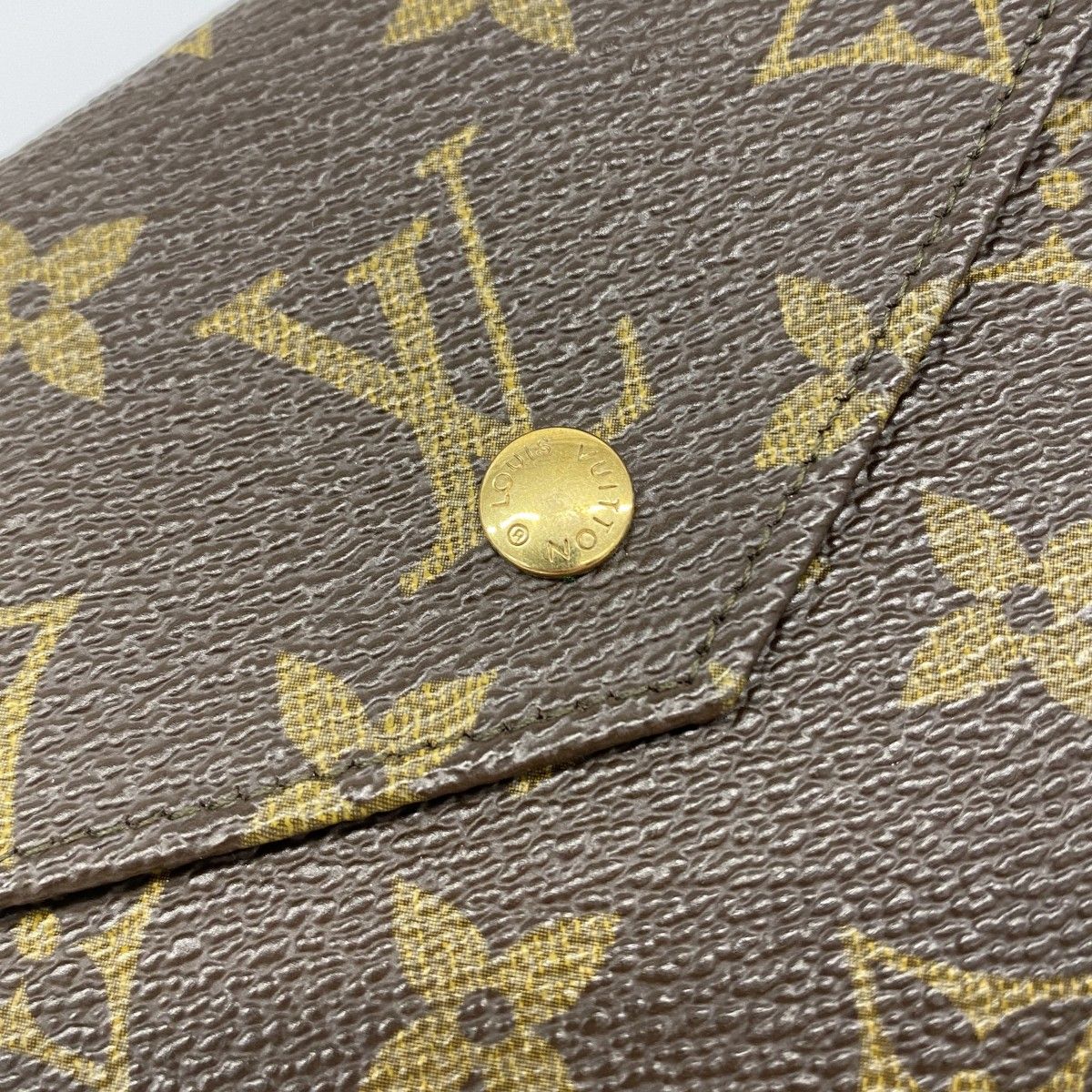 Louis Vuitton Trifold Wallet Monogram Porte-Monnaie Billets Cult Cles Brown — view 6