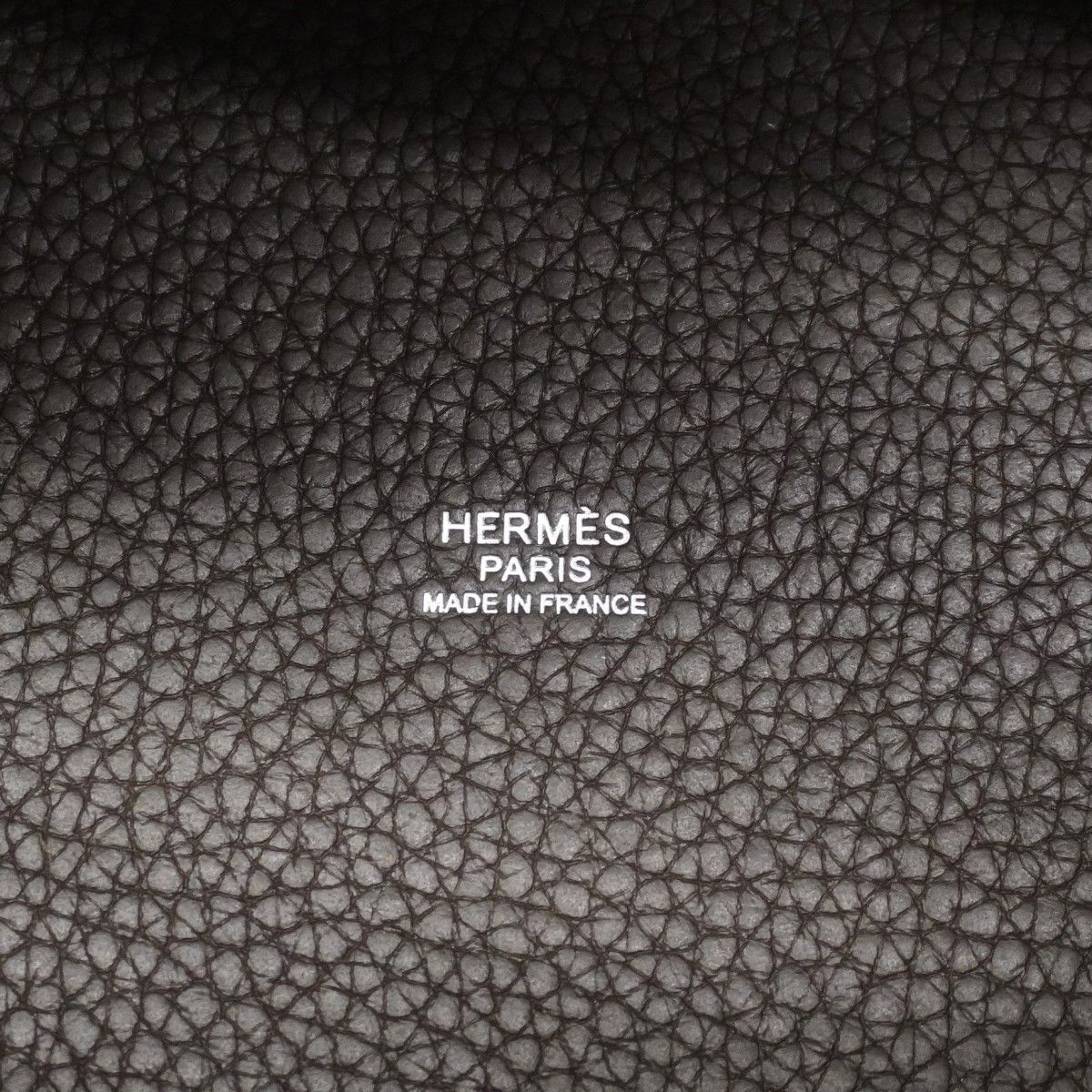 Hermes Handbag Picotin Lock PM Taurillon Clemence Ebene Silver — view 5