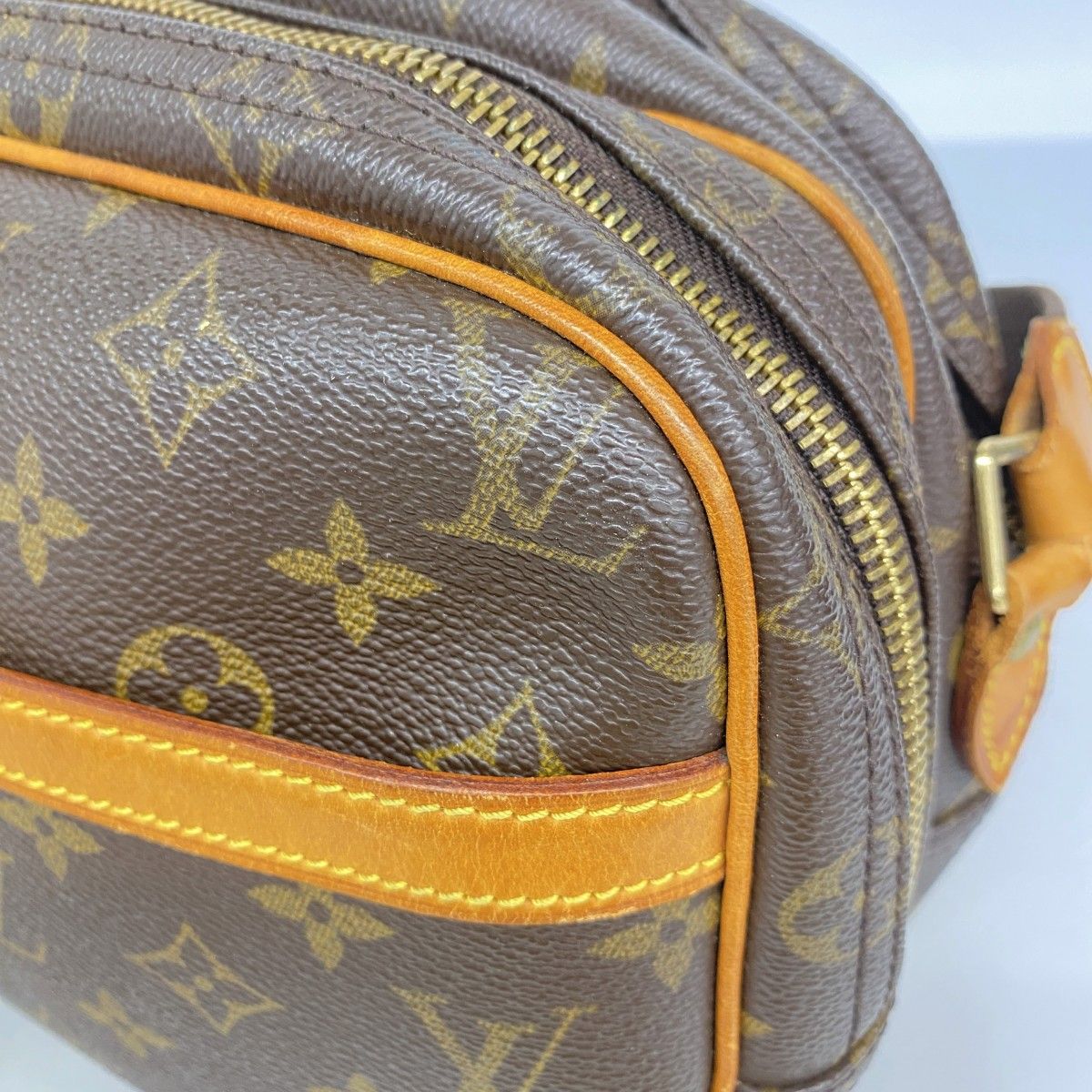 Louis Vuitton Shoulder Bag Monogram Reporter PM Brown — view 7