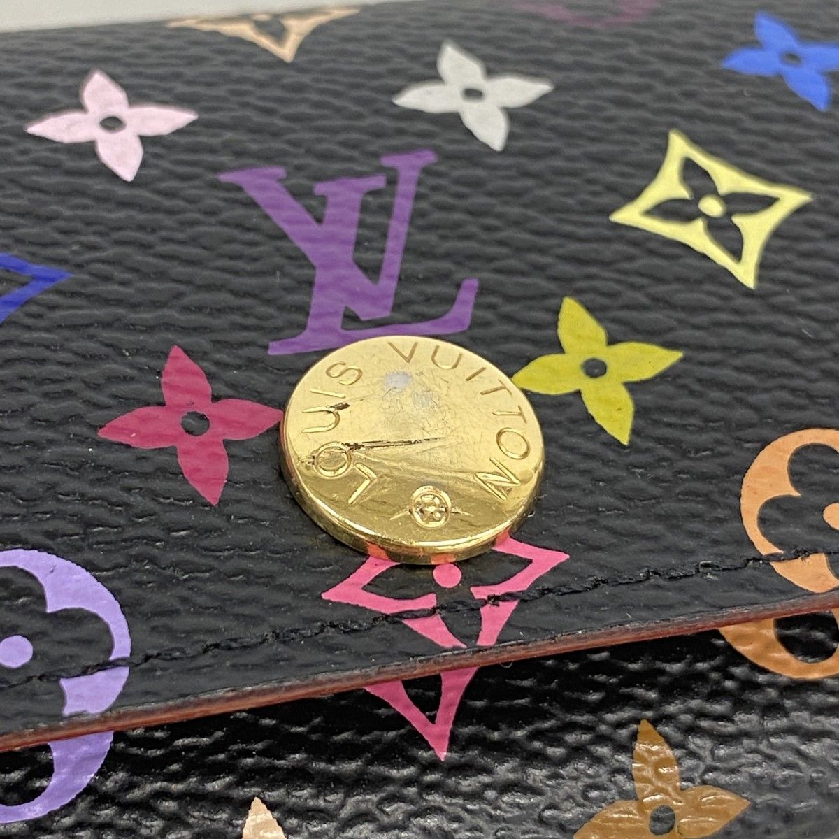 Louis Vuitton Key Case Monogram Multicolor Multicles 4 Noir Key Holder — view 5