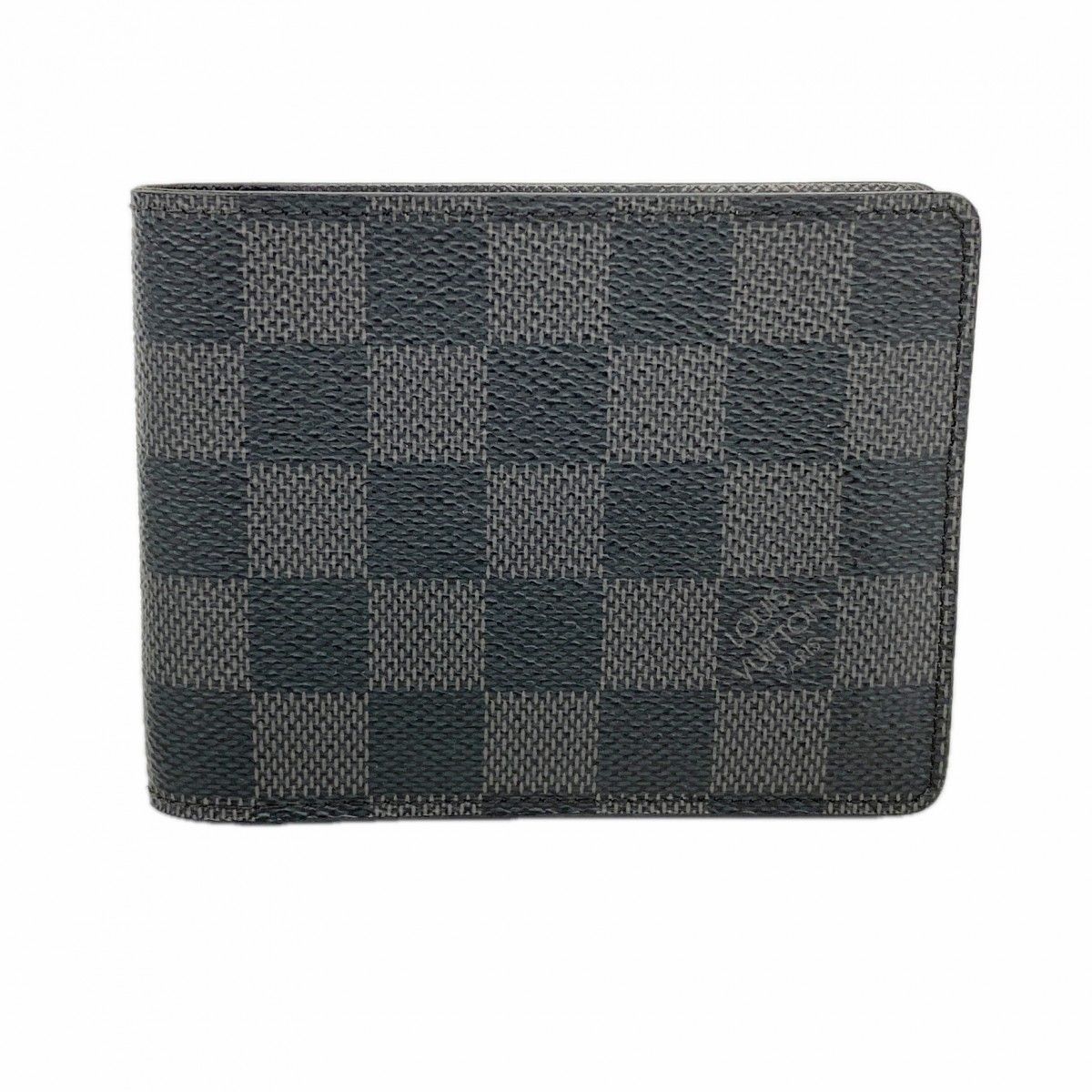 Louis Vuitton Bill Purse Damier Graphite Portefeuille Multiple Gray Black Wallet