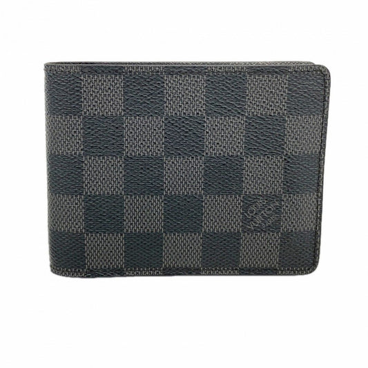 Louis Vuitton Bill Purse Damier Graphite Portefeuille Multiple Gray Black Wallet