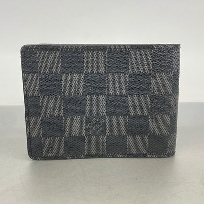 Louis Vuitton Bill Purse Damier Graphite Portefeuille Multiple Gray Black Wallet — view 8