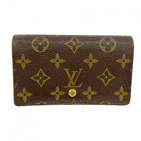 Louis Vuitton Wallet Monogram Porte-Monnaie Viennois Tresor Brown
