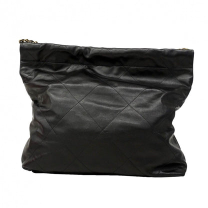 Chanel Shoulder Bag 22 Calf Black Chien Pants Gold — view 7