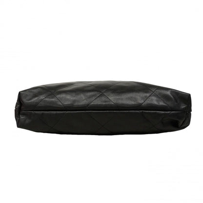 Chanel Shoulder Bag 22 Calf Black Chien Pants Gold — view 3