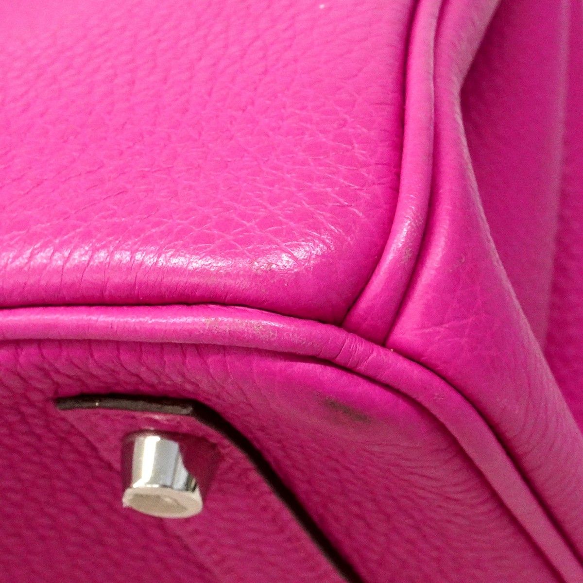 Hermes Handbag Birkin 30 Togo Rose Purple Silver — view 7