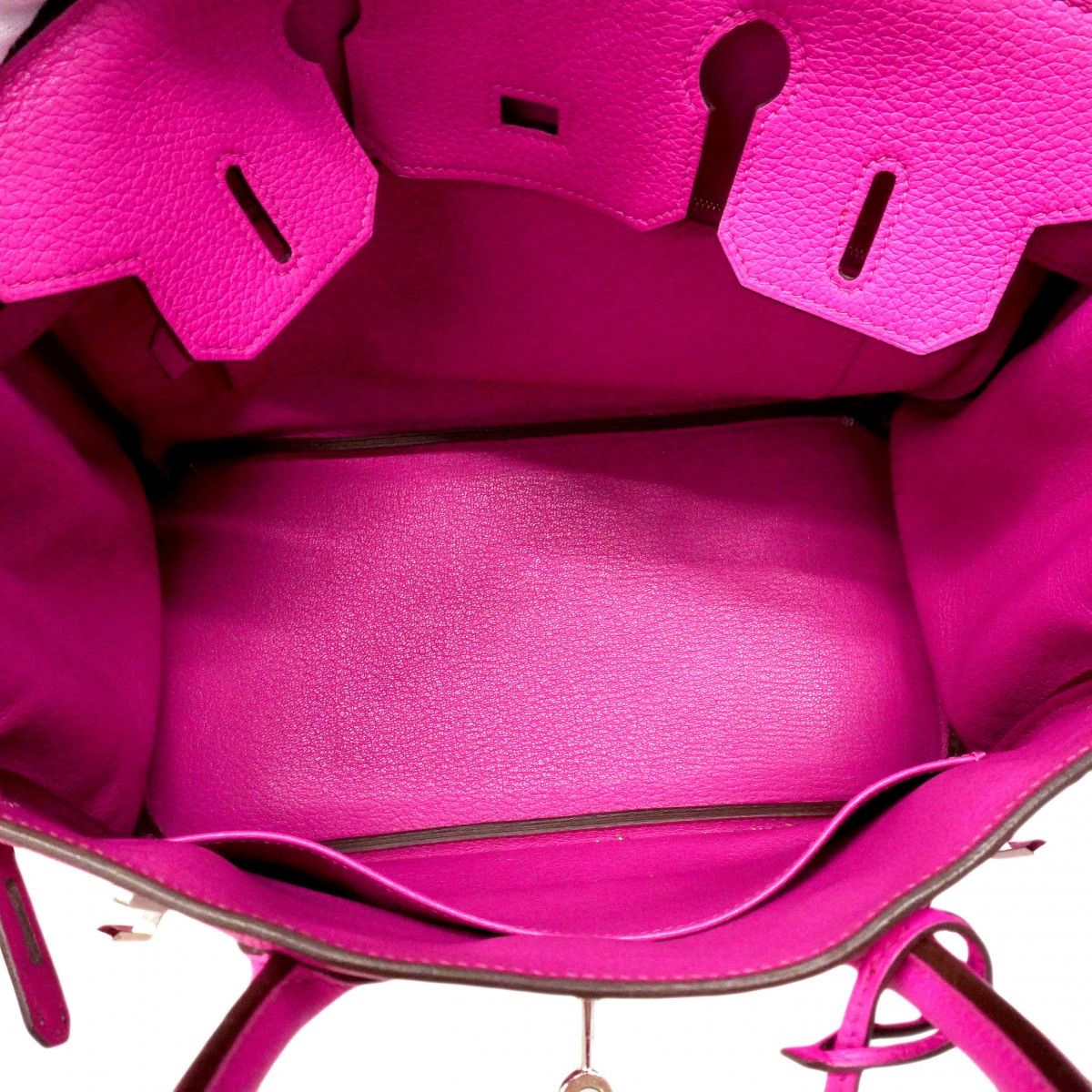 Hermes Handbag Birkin 30 Togo Rose Purple Silver — view 4