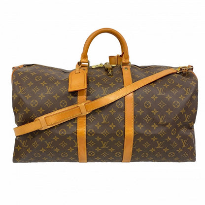 Louis Vuitton Boston Bag Monogram Keepall Bandouliere 55 Brown