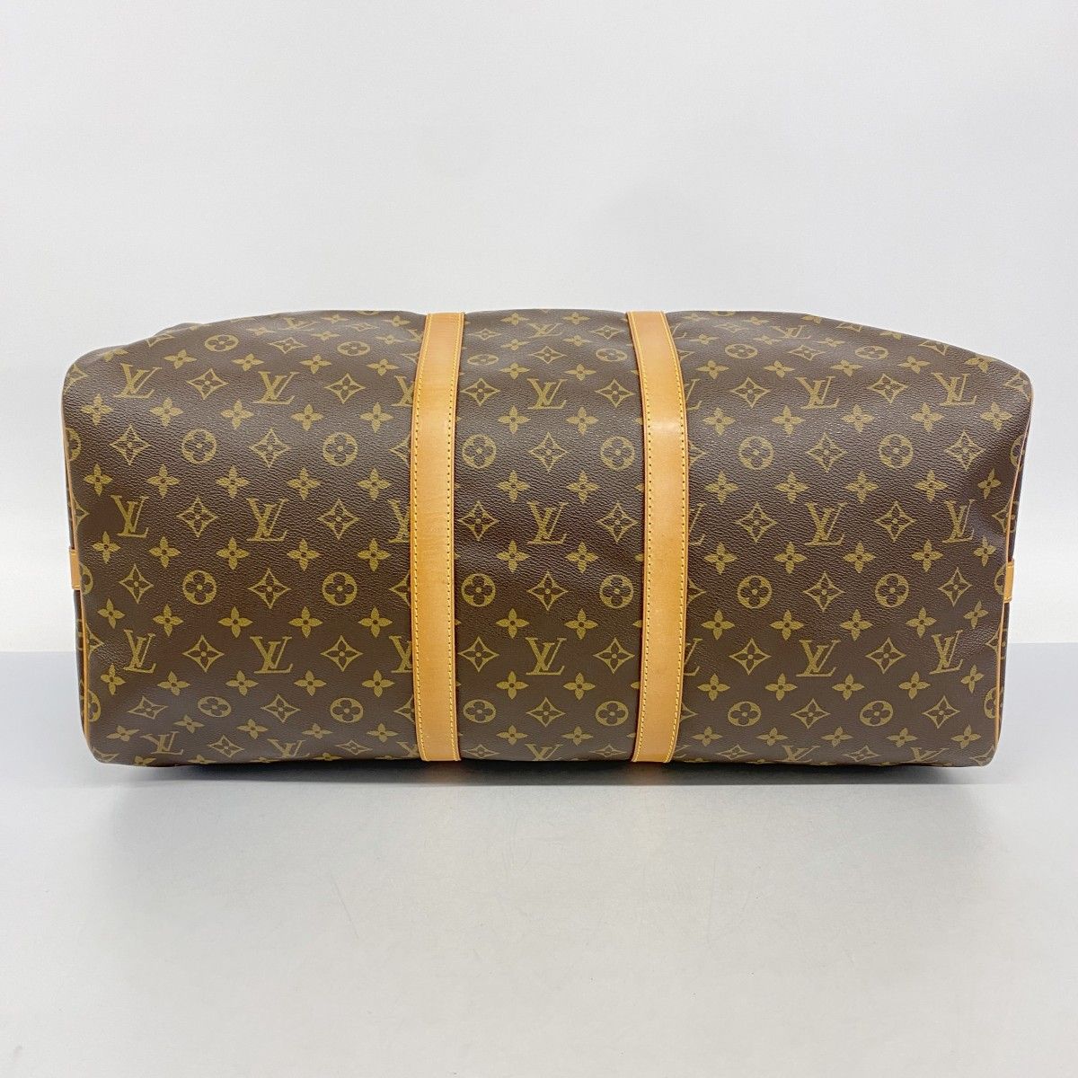 Louis Vuitton Boston Bag Monogram Keepall Bandouliere 55 Brown — view 3