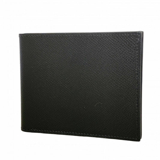 Hermes Wallet Citizen Twill Compact Silk in Veau Black