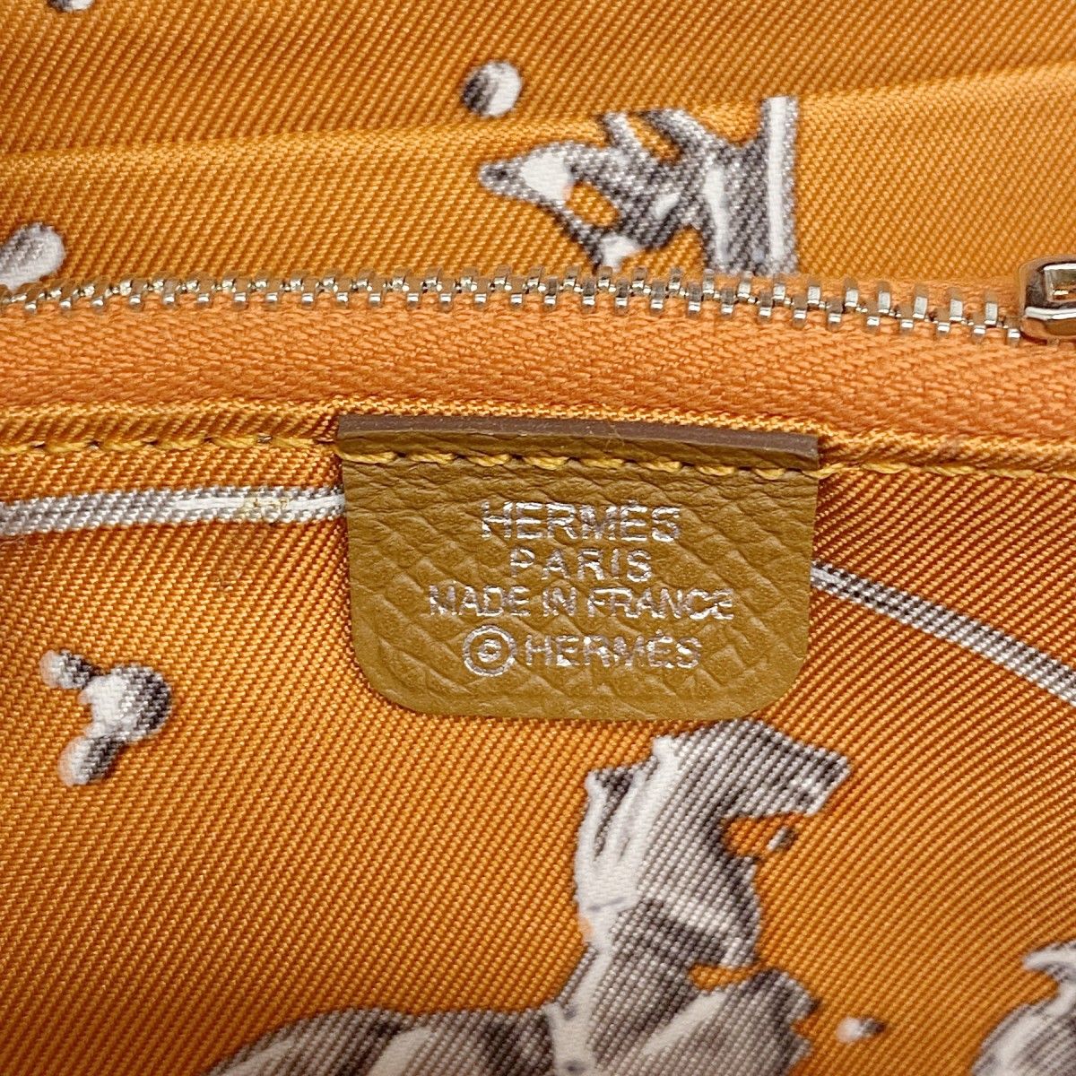 Hermes Coin Case Azap Silk Compact Veau Gold Silver — view 4