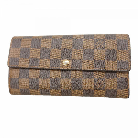 Louis Vuitton Wallet Damier Portefeuille Sarah Ebene