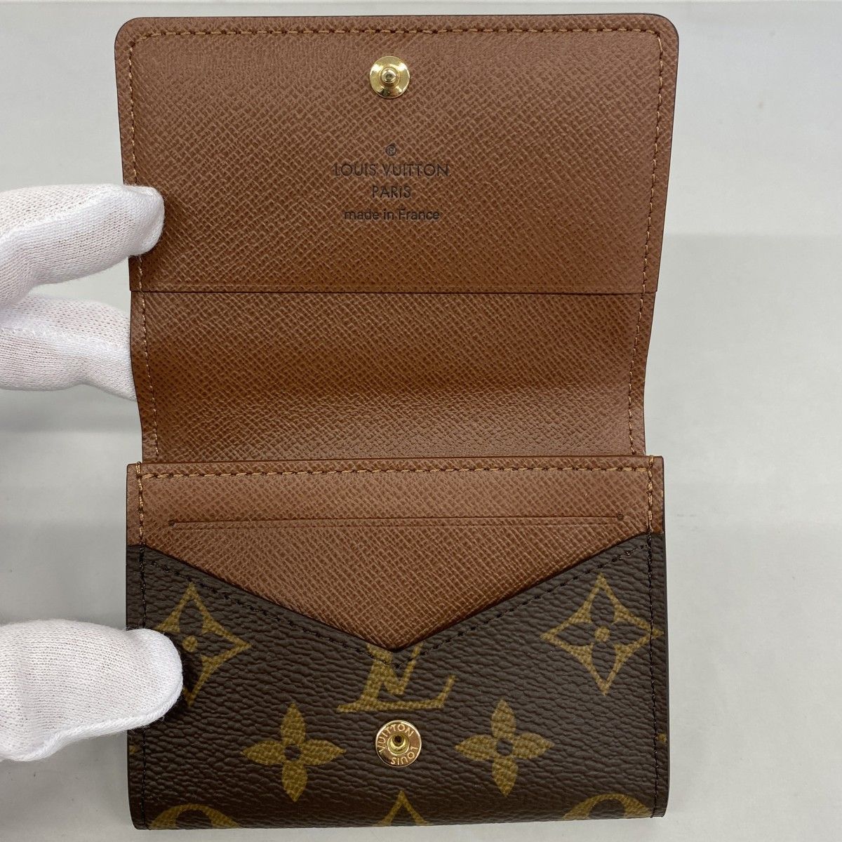 Louis Vuitton Business Card Holder Monogram Envelope Brown — view 3