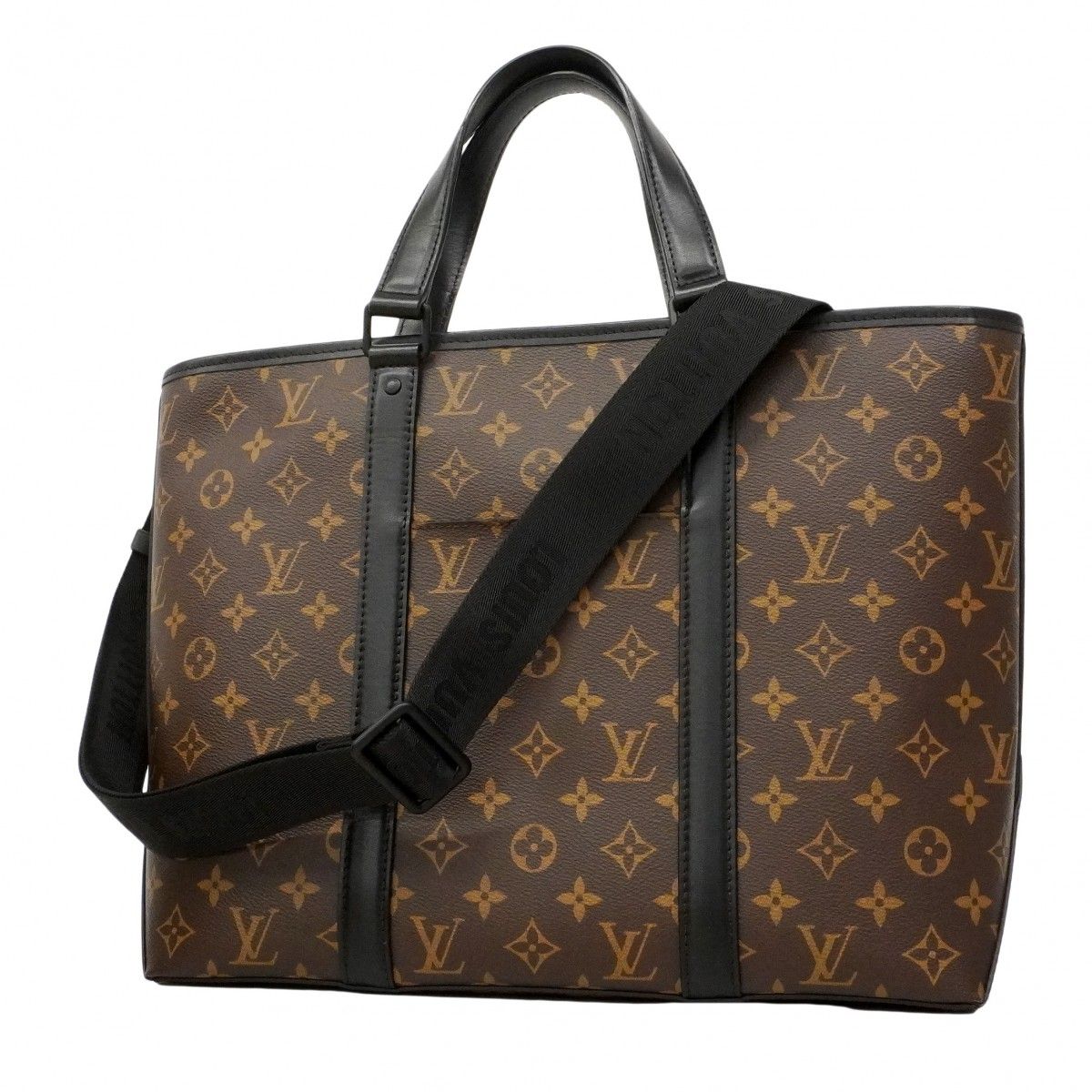 Louis Vuitton Tote Monogram Macassar Weekend PM Brown Noir 2-Way