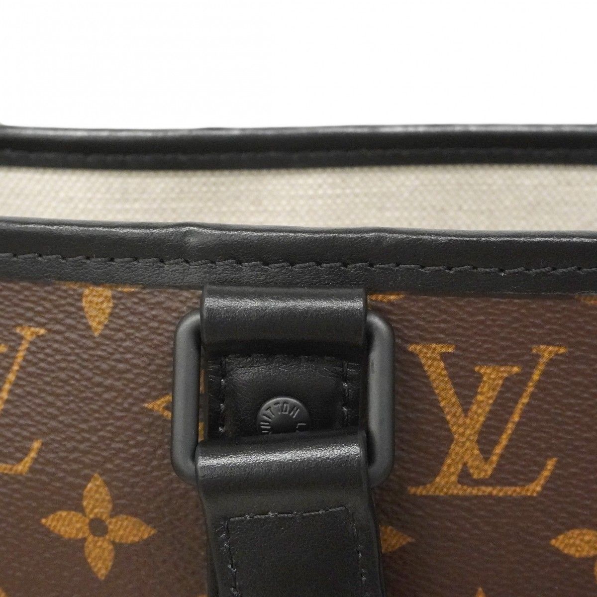 Louis Vuitton Tote Monogram Macassar Weekend PM Brown Noir 2-Way — view 8
